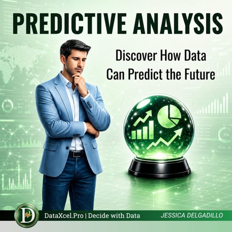 Predictive analytics showing how data can help forecast the future and improve business decision-making.